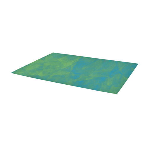 blue and green Area Rug 9'6''x3'3''