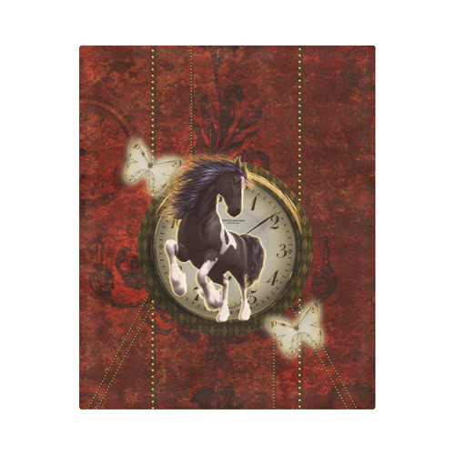 Wonderful horse on a clock Duvet Cover 86"x70" ( All-over-print)