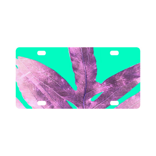 pink nature inverted Classic License Plate