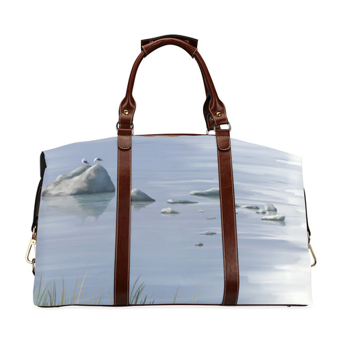 Seagulls on stones, watercolor Classic Travel Bag (Model 1643) Remake