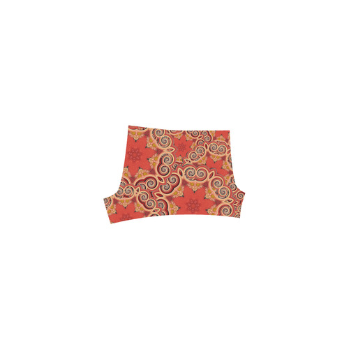 K143 Cinnamon Color Curls and Swirls Briseis Skinny Shorts (Model L04)