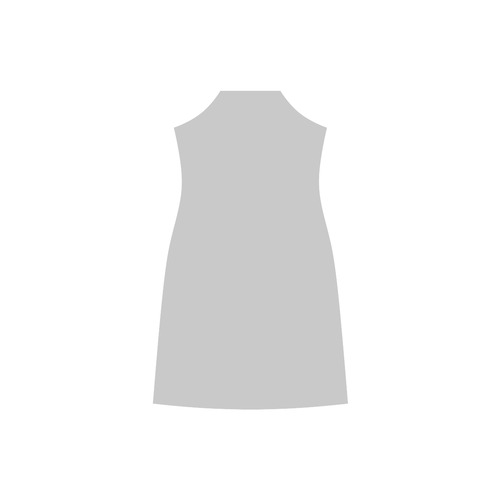 Glacier Gray V-Neck Open Fork Long Dress(Model D18)