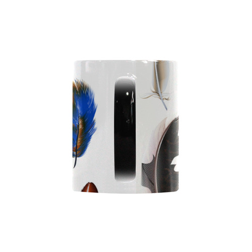 Brown and Black old-fashion designers Feathers 2016 edition : Shop for original Gifts Custom Morphing Mug