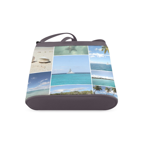 Isla Saona Caribbean Photo Collage Crossbody Bags (Model 1613)