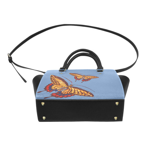 Swallowtails Enlarged Classic Shoulder Handbag (Model 1653)