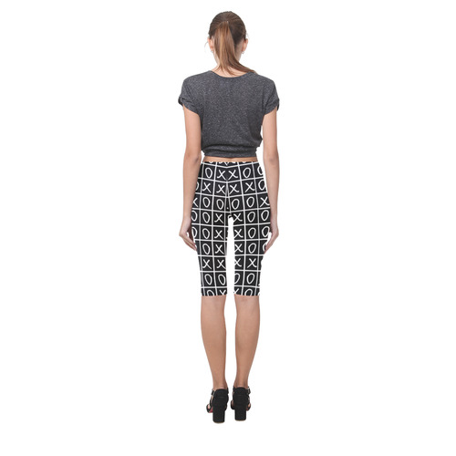 OXO Game - Noughts and Crosses Hestia Cropped Leggings (Model L03)