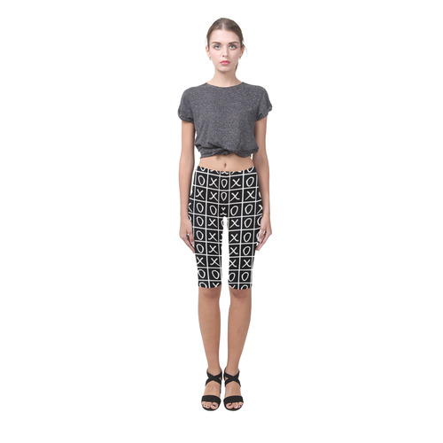 OXO Game - Noughts and Crosses Hestia Cropped Leggings (Model L03)