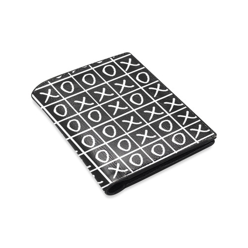 OXO Game - Noughts and Crosses Men's Leather Wallet (Model 1612)