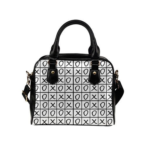 OXO Game - Noughts and Crosses Shoulder Handbag (Model 1634)