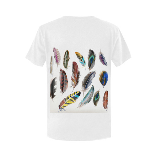 Designers T-shirt with feathers edition 2016 Women's T-Shirt in USA Size (Two Sides Printing)