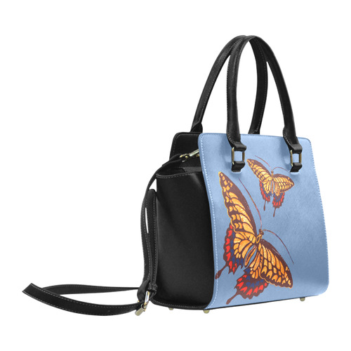 Swallowtails Enlarged Classic Shoulder Handbag (Model 1653)