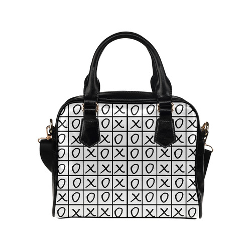 OXO Game - Noughts and Crosses Shoulder Handbag (Model 1634)