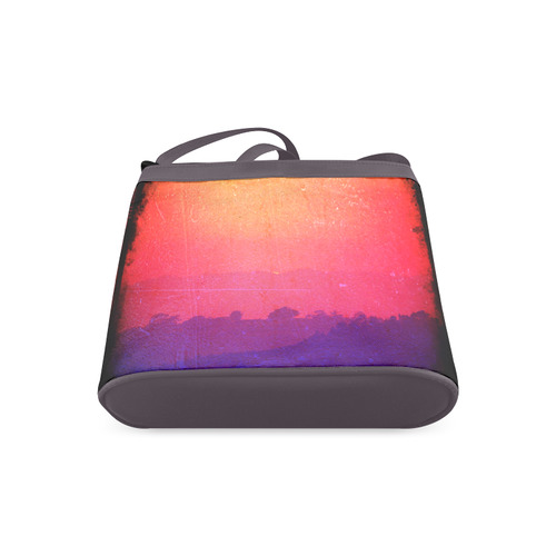 Orange Pink Purple Sunset Crossbody Bags (Model 1613)