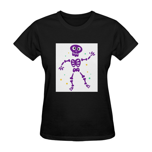 Welcome, creature! Original purple hand-drawn art illustration. New designers edition 2016 Sunny Women's T-shirt (Model T05)