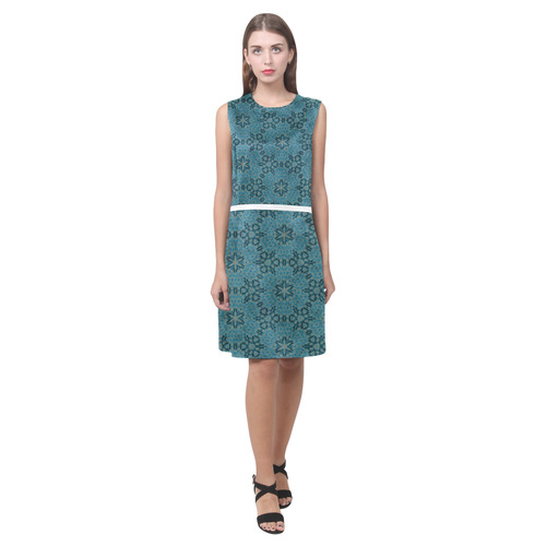 geoemtric pattern 22 Eos Women's Sleeveless Dress (Model D01)