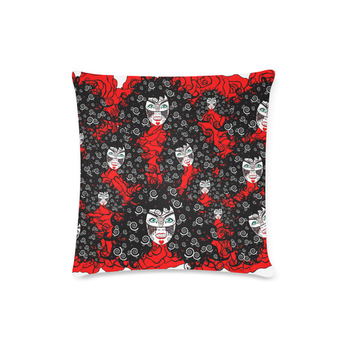 GYPSY VAMPIRE with roses Custom Zippered Pillow Case 16"x16" (one side)