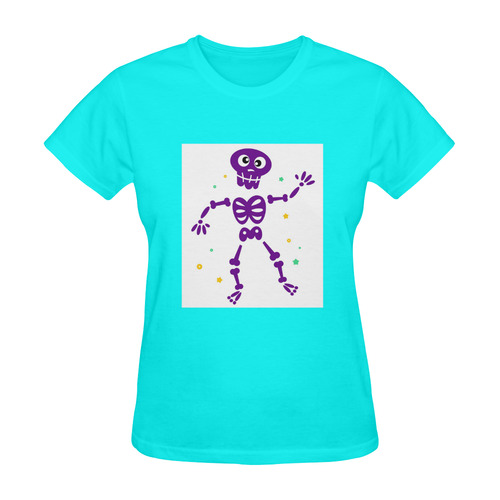Hello Skeleton! Original purple-edition. Unique hand-drawn original illustration. New line in shop : Sunny Women's T-shirt (Model T05)