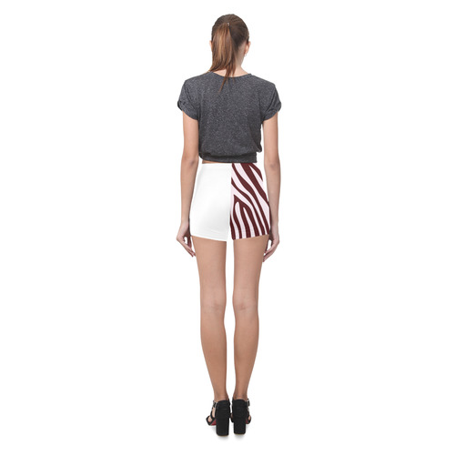 Luxury wild zebra art and whide designers short Pants : New designers edition 2016 Briseis Skinny Shorts (Model L04)