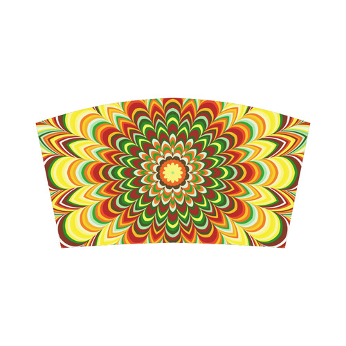 Colorful flower striped mandala Bandeau Top