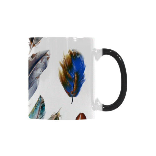 Brown and Black old-fashion designers Feathers 2016 edition : Shop for original Gifts Custom Morphing Mug