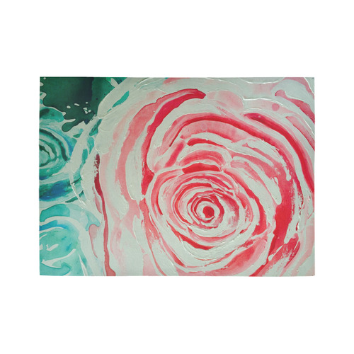 ROSES ARE PINK PINK Area Rug7'x5'