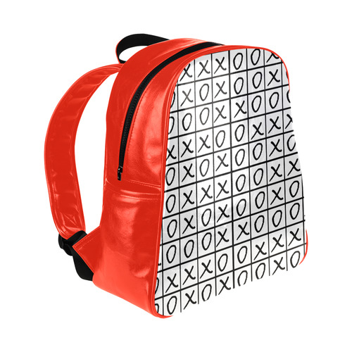 OXO Game - Noughts and Crosses Multi-Pockets Backpack (Model 1636)