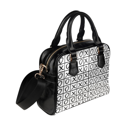 OXO Game - Noughts and Crosses Shoulder Handbag (Model 1634)