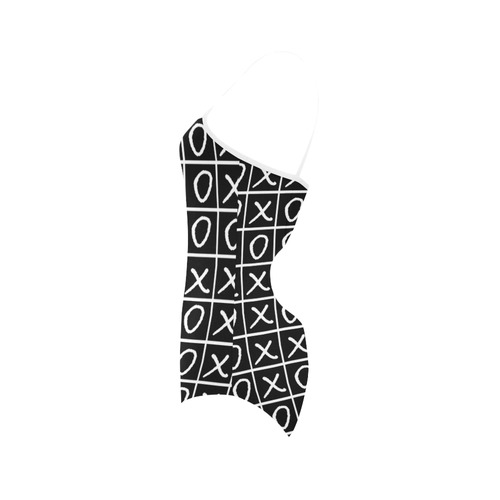 OXO Game - Noughts and Crosses Strap Swimsuit ( Model S05)