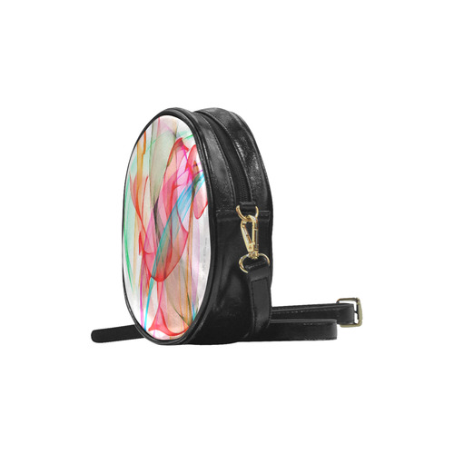 Sound of colors by Nico Bielow Round Sling Bag (Model 1647)