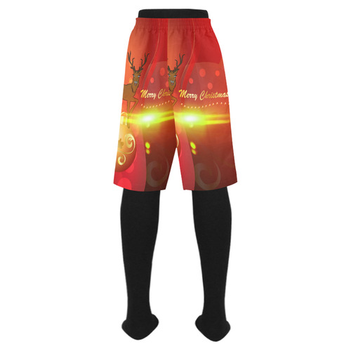 christmas design with reindeer Men's Swim Trunk (Model L21)