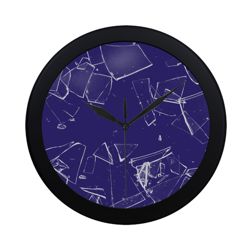 broken glass Circular Plastic Wall clock