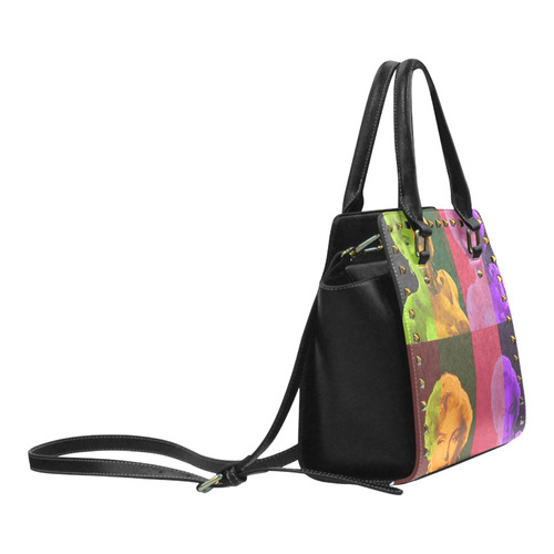 Monroe Pop Rebel Bag Rivet Shoulder Handbag (Model 1645)