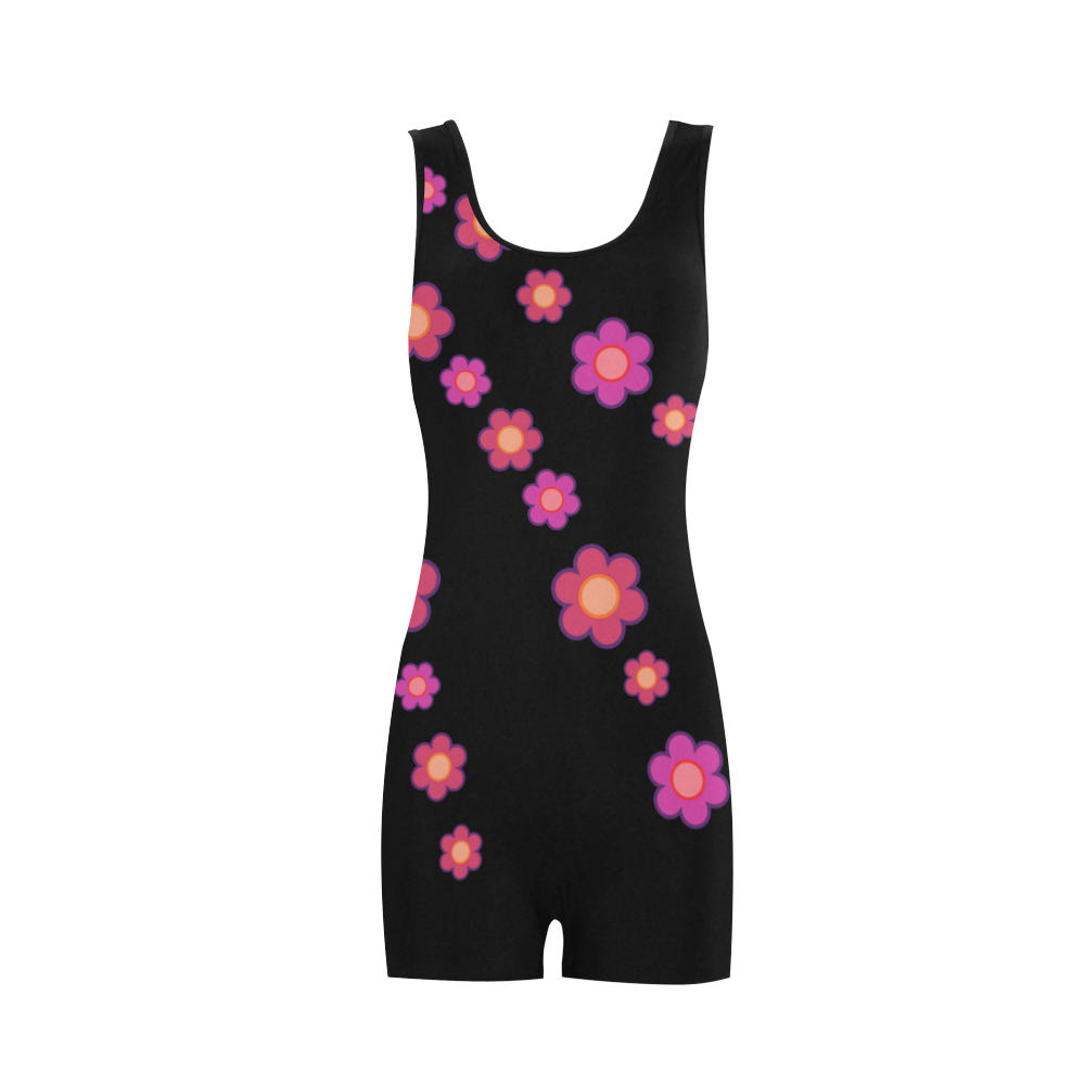 Pink Blossom Flowers Classic One Piece Swimwear (Model S03) | ID: D899642