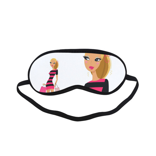 Artistic hand-drawn fashion model girl / Eye mask for lady designers edition 2016 Sleeping Mask