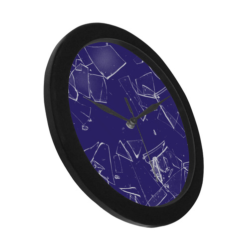 broken glass Circular Plastic Wall clock