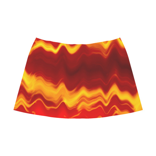 WAVEY FLAME Mnemosyne Women's Crepe Skirt (Model D16)