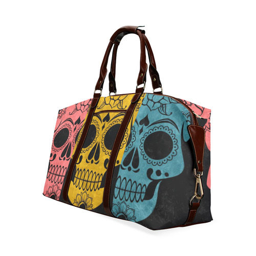 Womens Suger Skull Grunge Classic Travel Bag (Model 1643) Remake