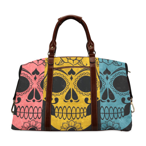 Womens Suger Skull Grunge Classic Travel Bag (Model 1643) Remake