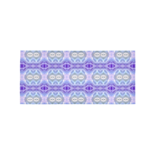 Light Blue Purple White Girly Pattern Area Rug 7'x3'3''
