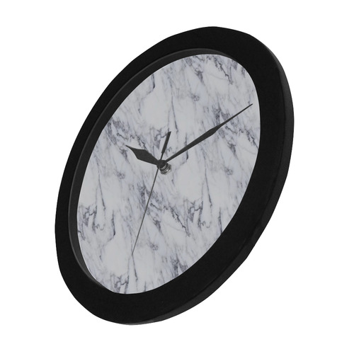 italian Marble,white,Trieste Circular Plastic Wall clock