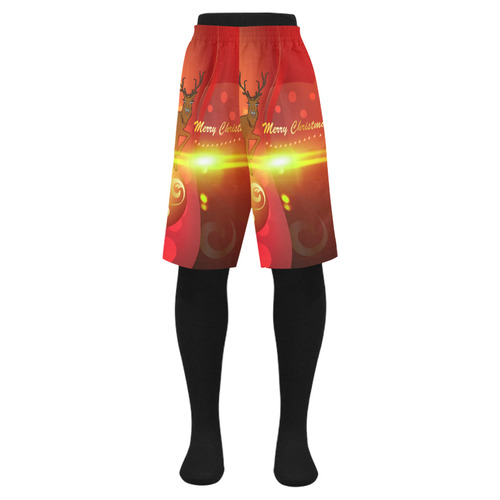 christmas design with reindeer Men's Swim Trunk (Model L21)