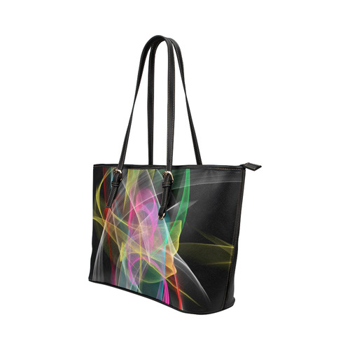 Sound of colors by Nico Bielow Leather Tote Bag/Large (Model 1651)