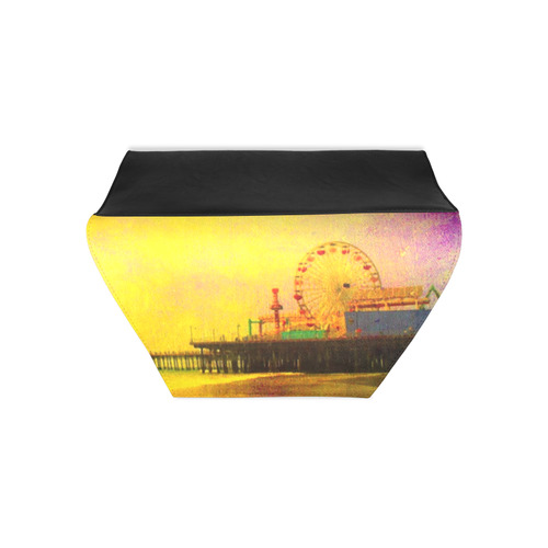 Yellow Purple Santa Monica Pier Clutch Bag (Model 1630)