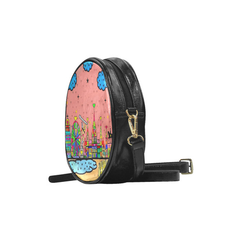 Hannover Popart by Nico Bielow Round Sling Bag (Model 1647)