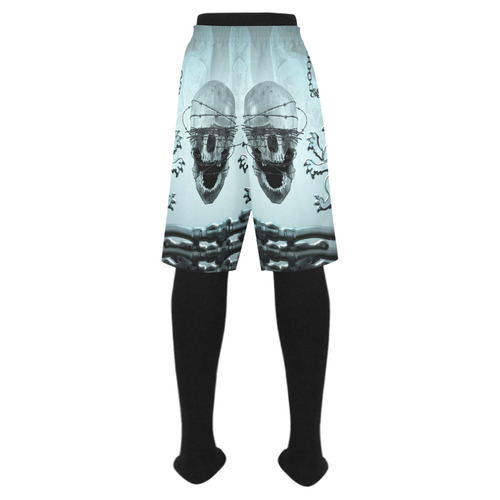 Scary skull with lion Men's Swim Trunk (Model L21)