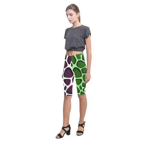 WE LOVE WILD GREEN and PURPLE! New design in our shop. Amazonic-inspired Art Collection 2016. You ne Hestia Cropped Leggings (Model L03)