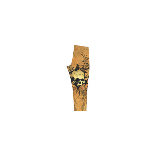 Awesome skull with tribal Capri Legging (Model L02)