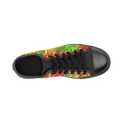 hot liquid abstract plastic C Men's Classic Canvas Shoes/Large Size (Model 018)