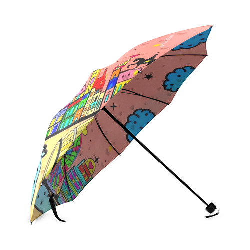 Hannover Popart by Nico Bielow Foldable Umbrella (Model U01)