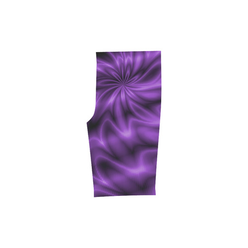 Lilac Shiny Swirl Men's Swim Trunk (Model L21)